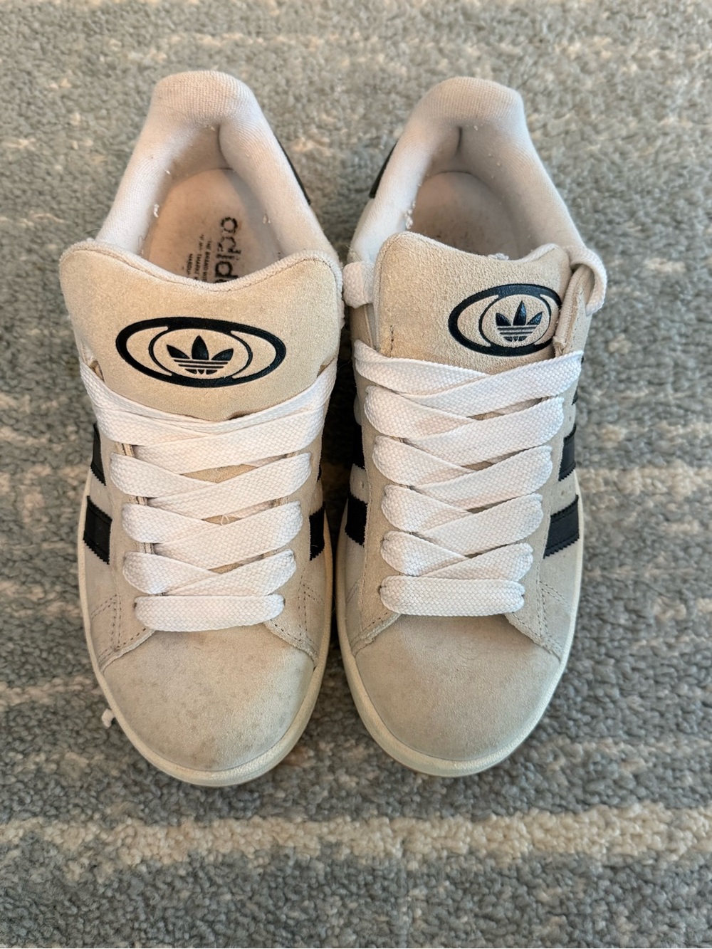 Adidas Grand Court Cream Suede Sneakers | Women’s Size 7.5